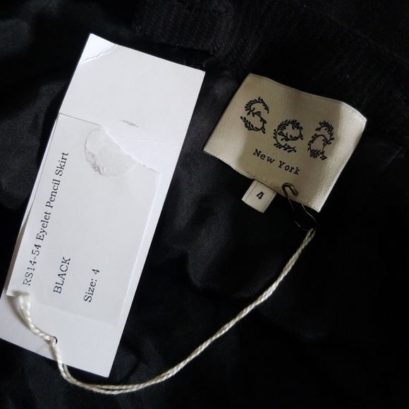 SEA NEW YORK PENCIL EYELED LACE SKIRT SIZE 4 - Picture 6 of 9